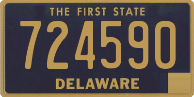 DE license plate 724590