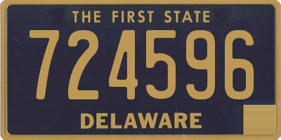 DE license plate 724596