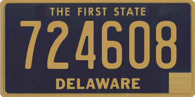 DE license plate 724608