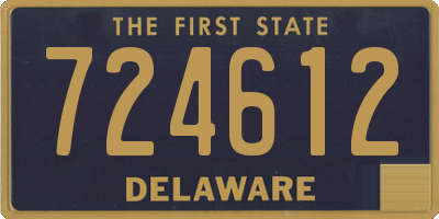 DE license plate 724612