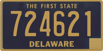 DE license plate 724621