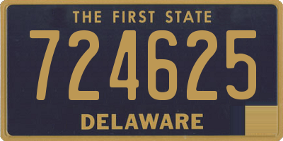 DE license plate 724625
