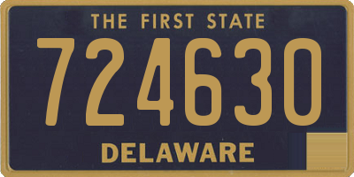 DE license plate 724630