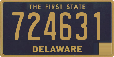 DE license plate 724631