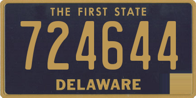 DE license plate 724644