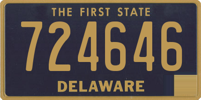 DE license plate 724646