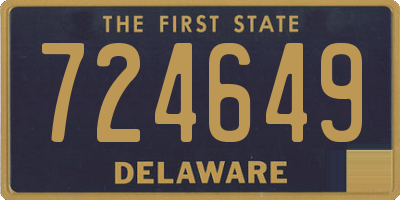 DE license plate 724649