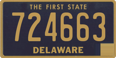 DE license plate 724663