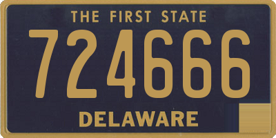 DE license plate 724666