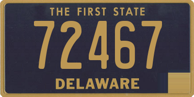 DE license plate 72467
