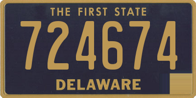 DE license plate 724674