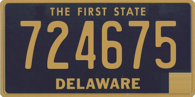 DE license plate 724675