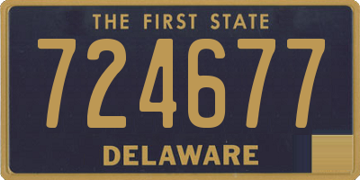 DE license plate 724677