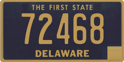 DE license plate 72468