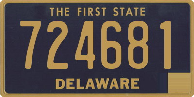 DE license plate 724681