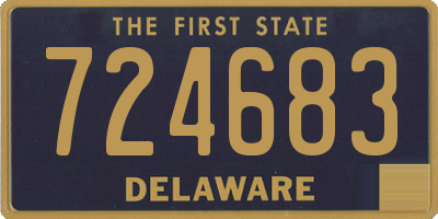 DE license plate 724683