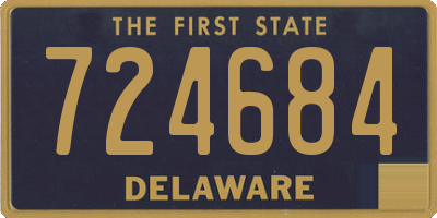 DE license plate 724684