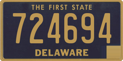 DE license plate 724694