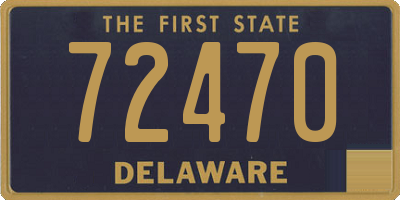 DE license plate 72470