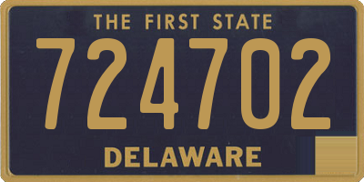 DE license plate 724702