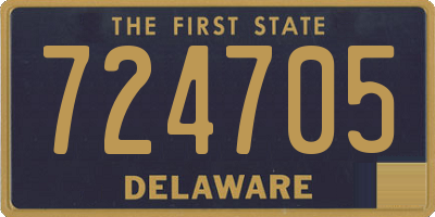 DE license plate 724705