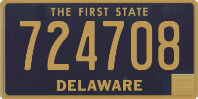 DE license plate 724708