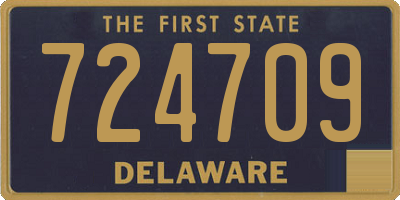 DE license plate 724709