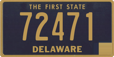 DE license plate 72471
