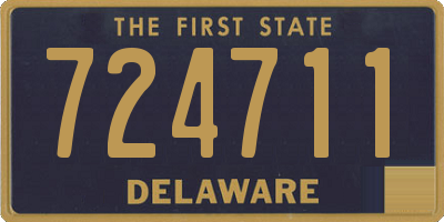 DE license plate 724711