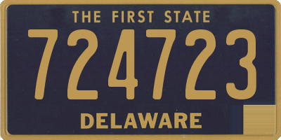 DE license plate 724723