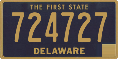 DE license plate 724727