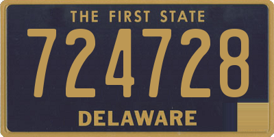 DE license plate 724728