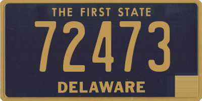 DE license plate 72473