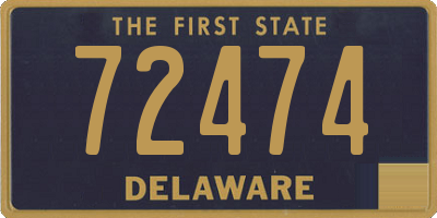 DE license plate 72474
