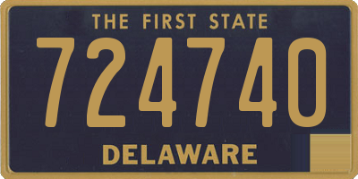 DE license plate 724740