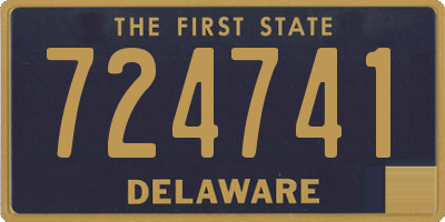 DE license plate 724741