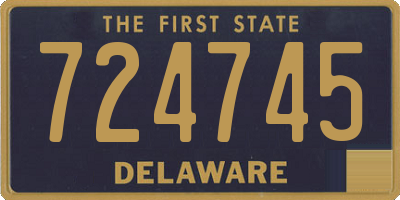 DE license plate 724745