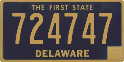DE license plate 724747