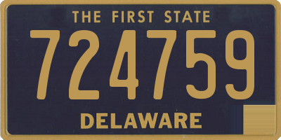 DE license plate 724759