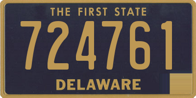 DE license plate 724761