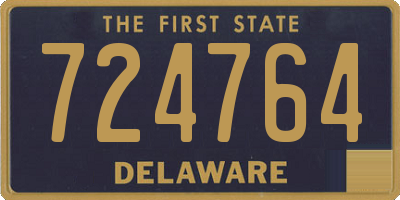 DE license plate 724764