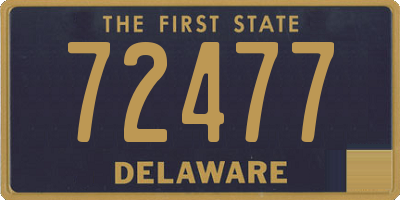 DE license plate 72477
