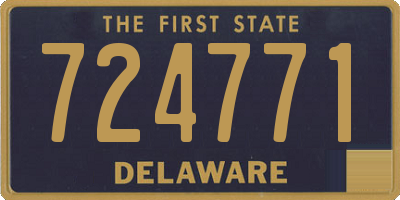 DE license plate 724771