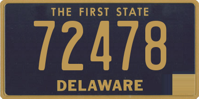 DE license plate 72478