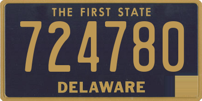DE license plate 724780