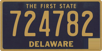 DE license plate 724782