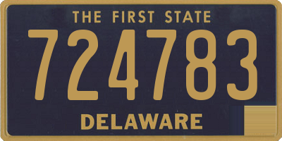 DE license plate 724783