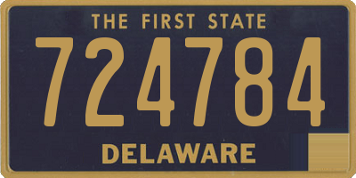 DE license plate 724784