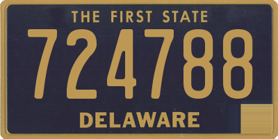 DE license plate 724788