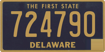 DE license plate 724790